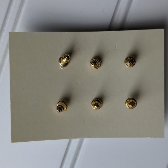 JCrew Limited Edition 3 Pairs Post Stud Earrings Set New on Card - Picture 5 of 7